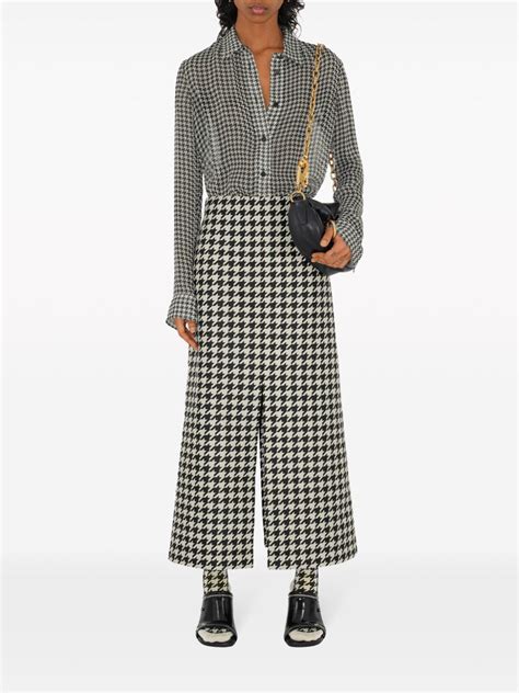 pantalon motif burberry